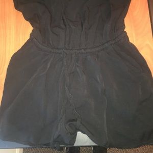 Black High Neck Romper S